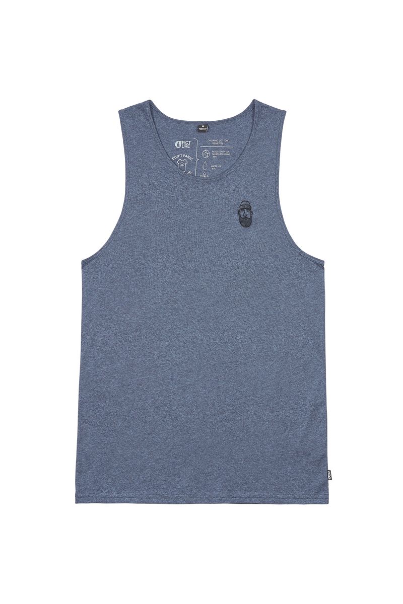 Picture Organic Adak Men's Tanks Dark Blue | JEQ-294810