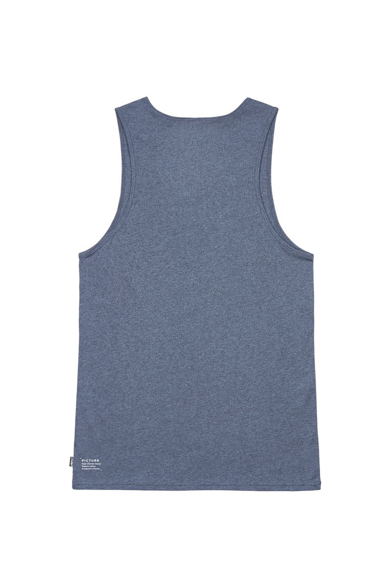 Picture Organic Adak Men's Tanks Dark Blue | JEQ-294810