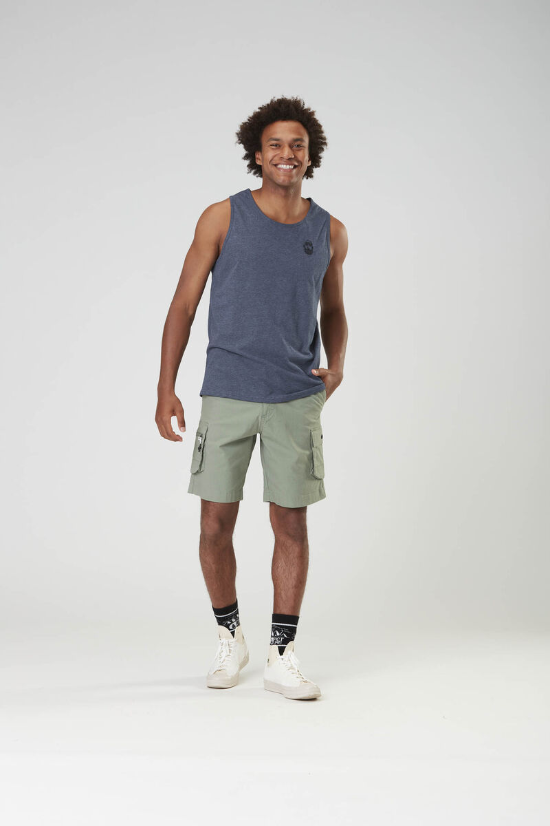 Picture Organic Adak Men's Tanks Dark Blue | JEQ-294810