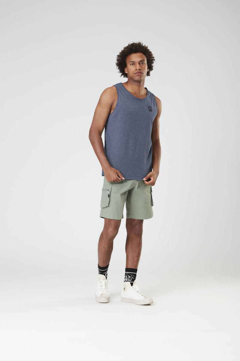 Picture Organic Adak Men's Tanks Dark Blue | JEQ-294810