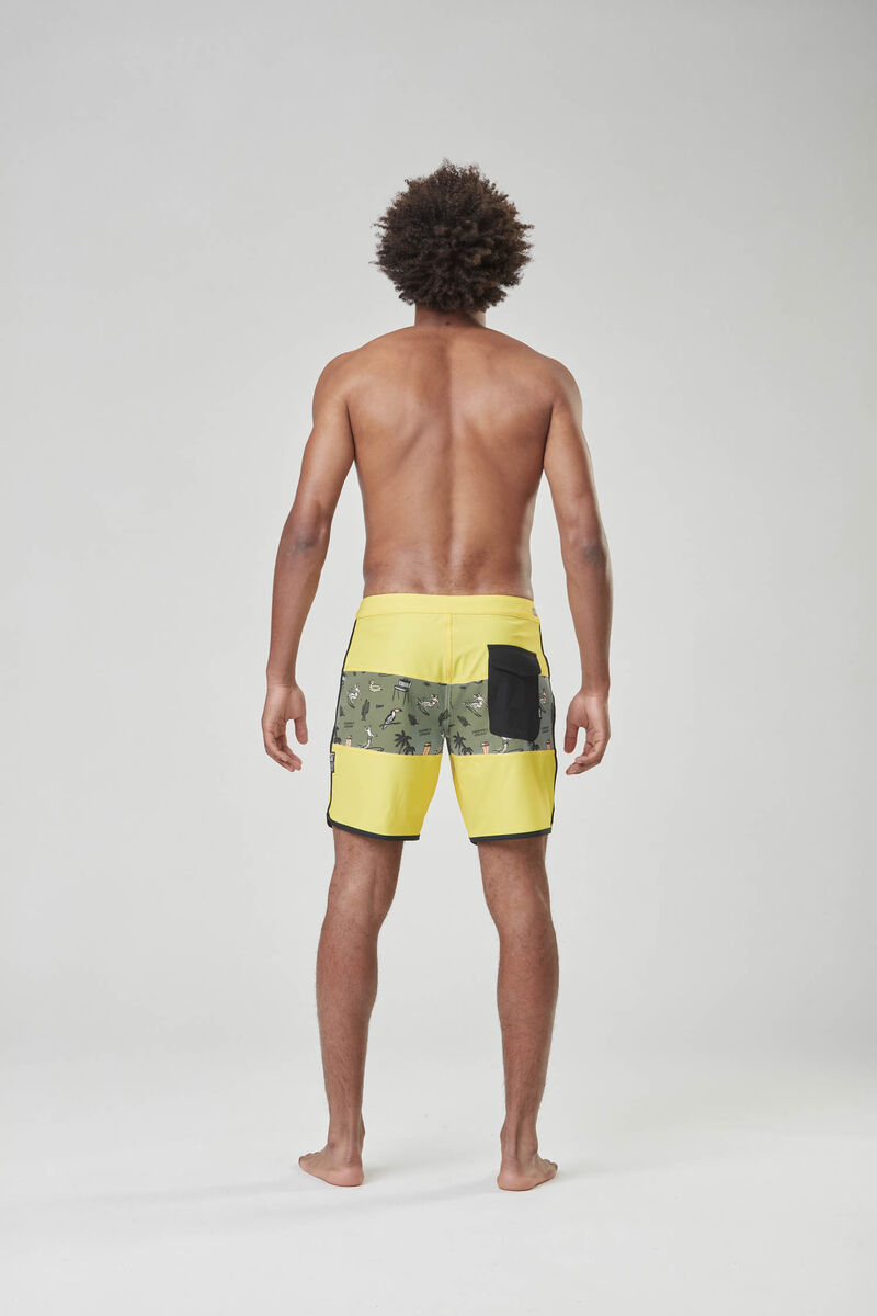 Picture Organic Andy 17 Brds Men's Boardshorts Lemon | FGB-498702