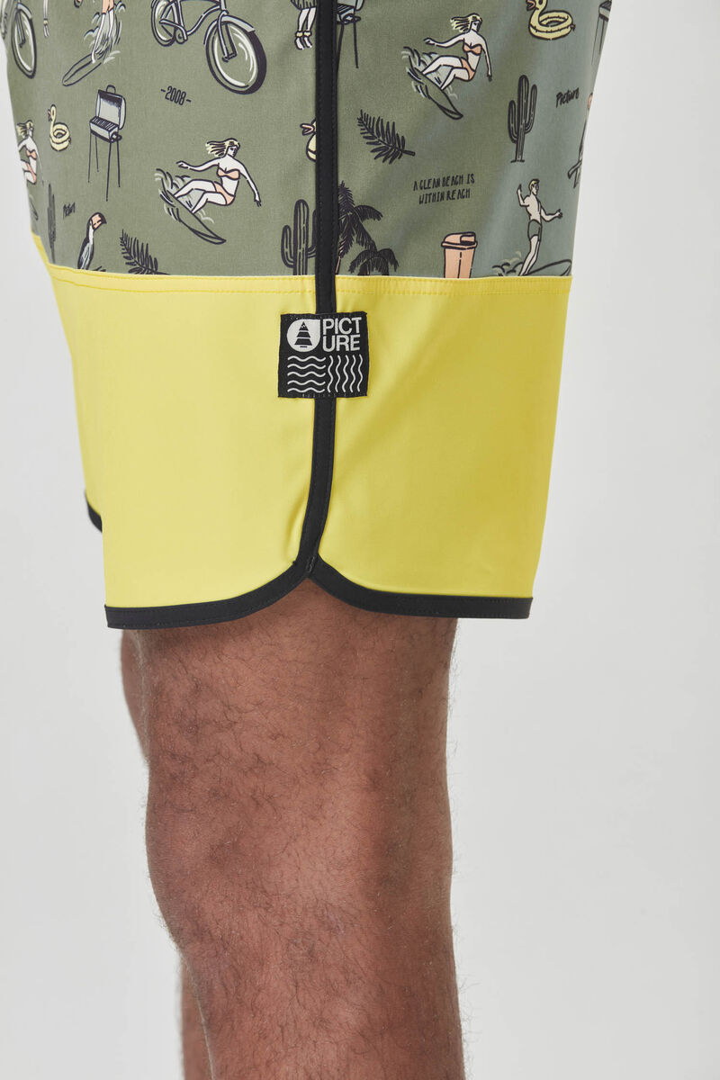 Picture Organic Andy 17 Brds Men's Boardshorts Lemon | FGB-498702