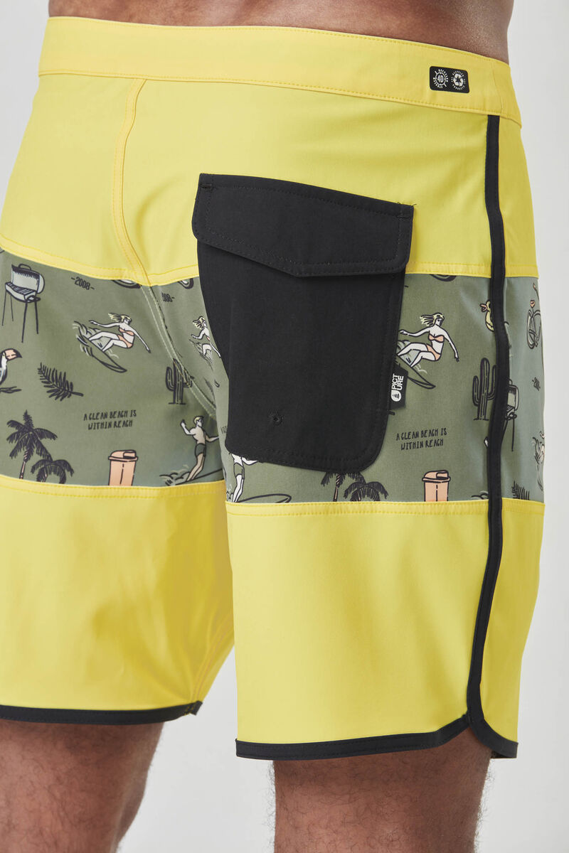 Picture Organic Andy 17 Brds Men's Boardshorts Lemon | FGB-498702