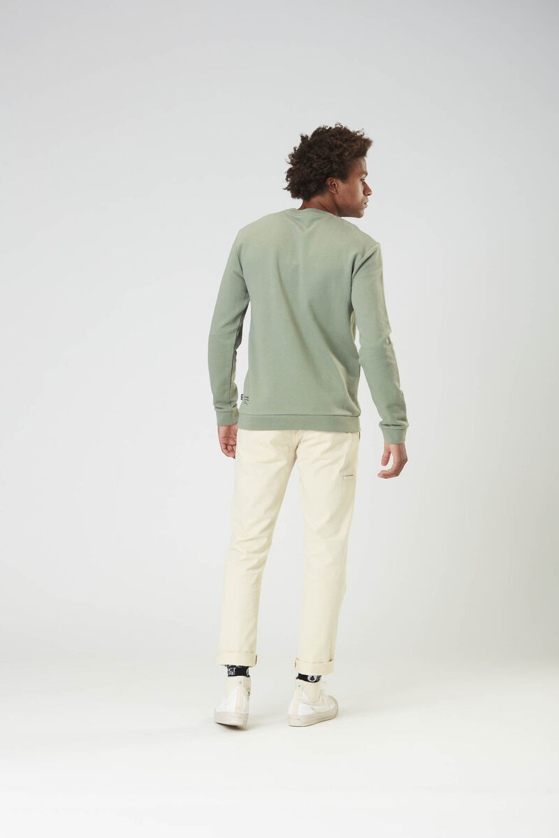 Picture Organic Authentic Crew Men's Sweaters Green | BUS-491580