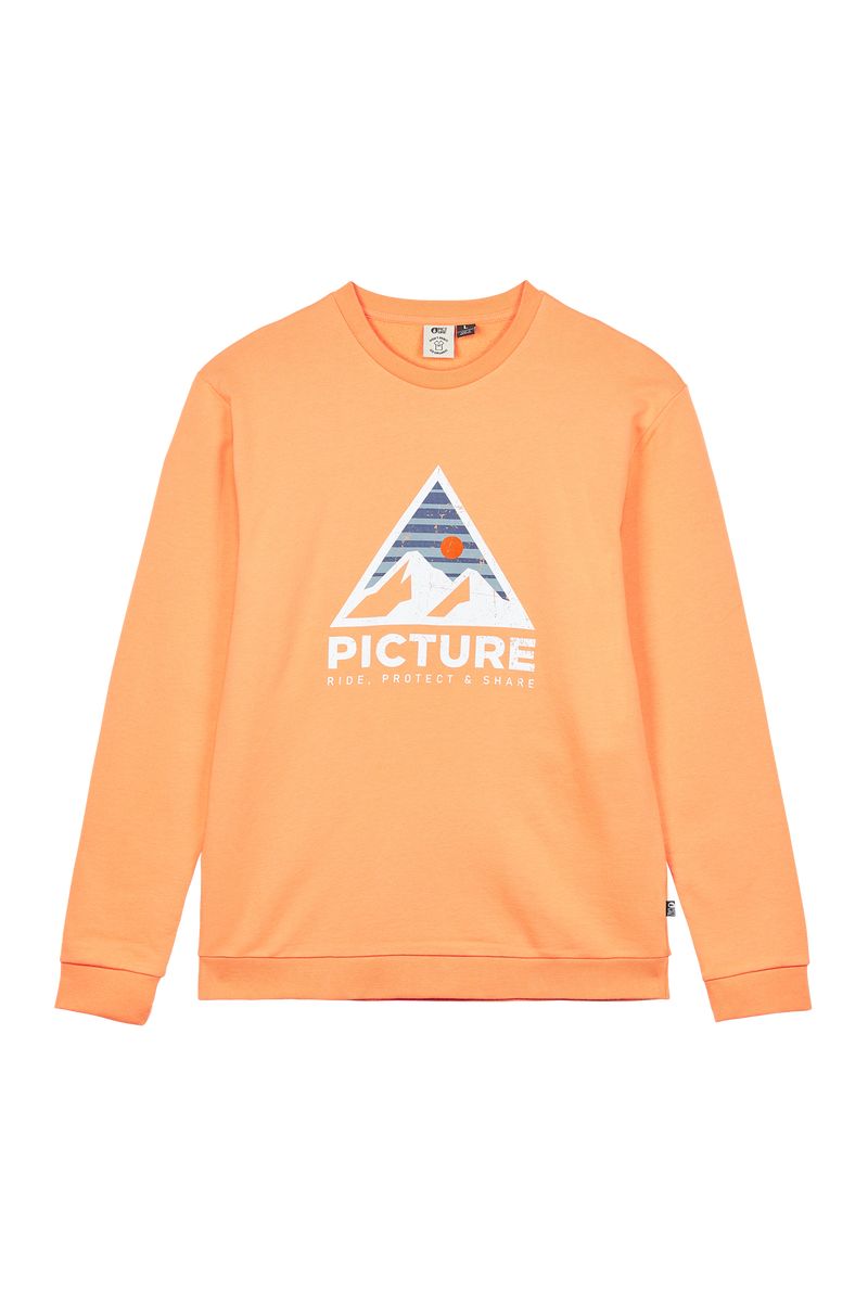 Picture Organic Authentic Crew Men's Sweaters Orange | OAH-157632