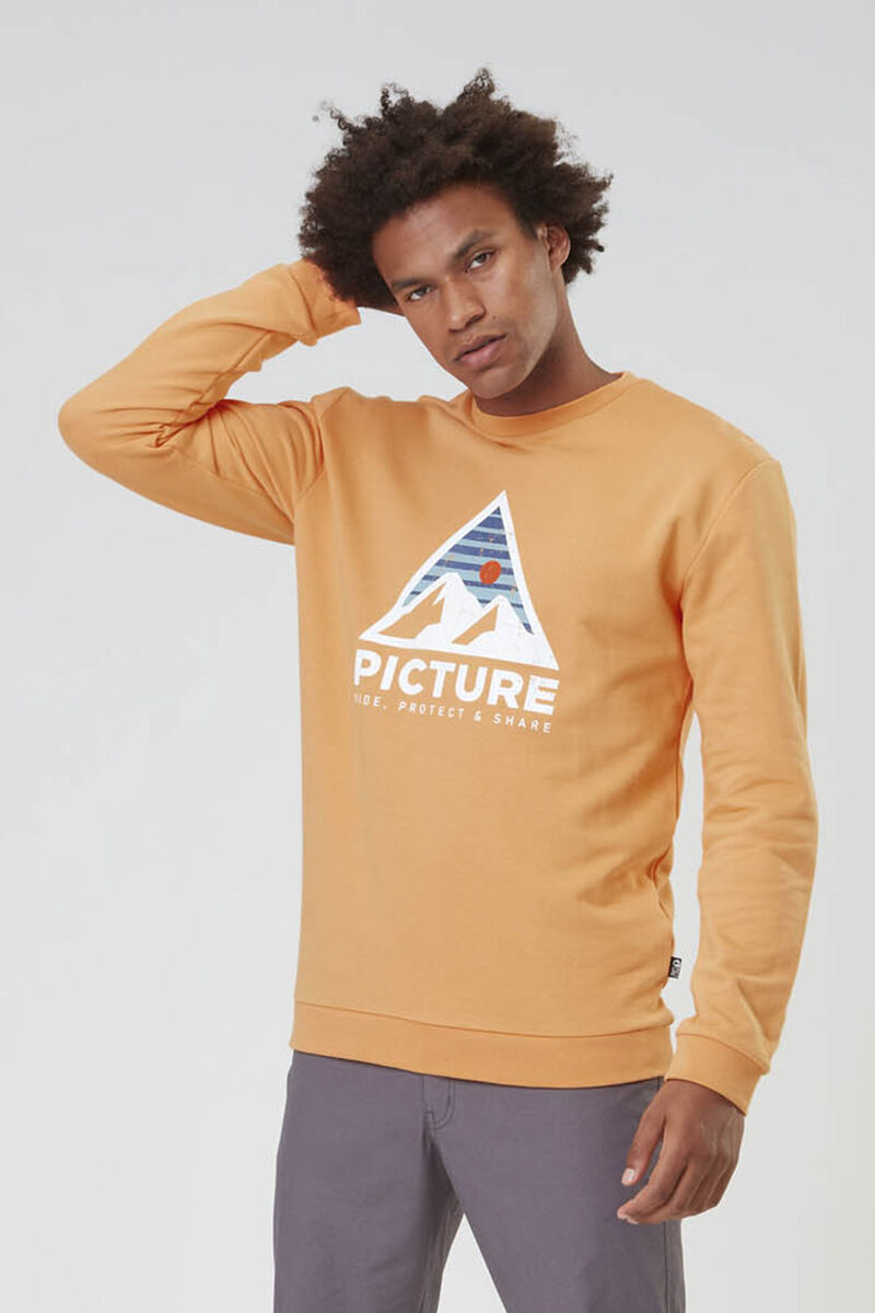 Picture Organic Authentic Crew Men\'s Sweaters Orange | OAH-157632