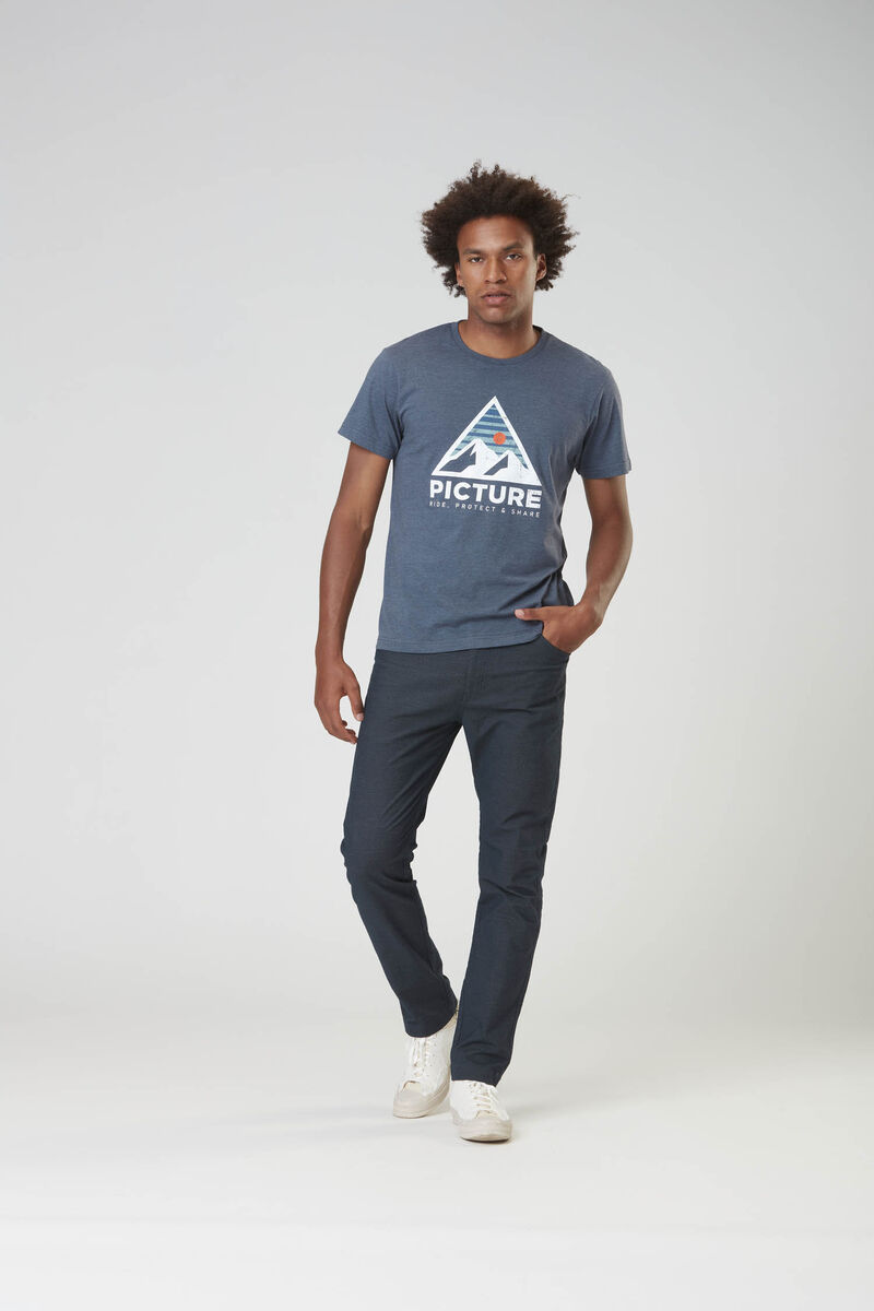 Picture Organic Authentic Men's T Shirts Dark Blue | JLH-875931