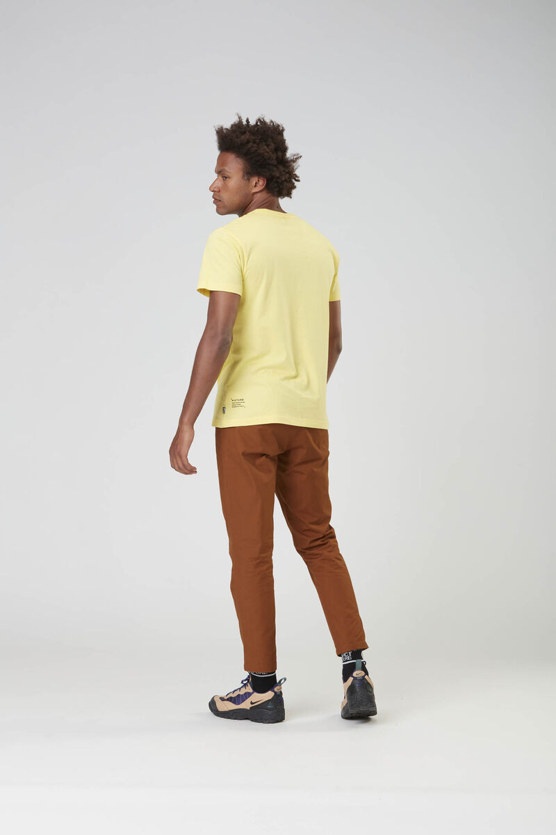 Picture Organic Authentic Men's T Shirts Lemon | YVQ-951067