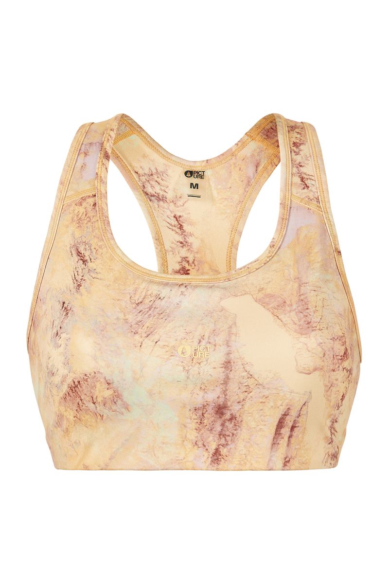 Picture Organic Avasa Printed Women's Sports Bra Cream | PVJ-745836