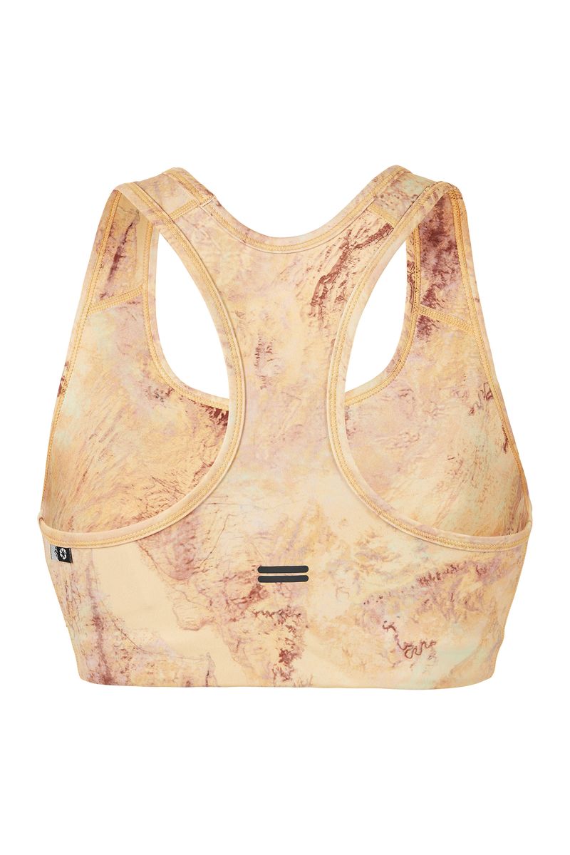 Picture Organic Avasa Printed Women's Sports Bra Cream | PVJ-745836