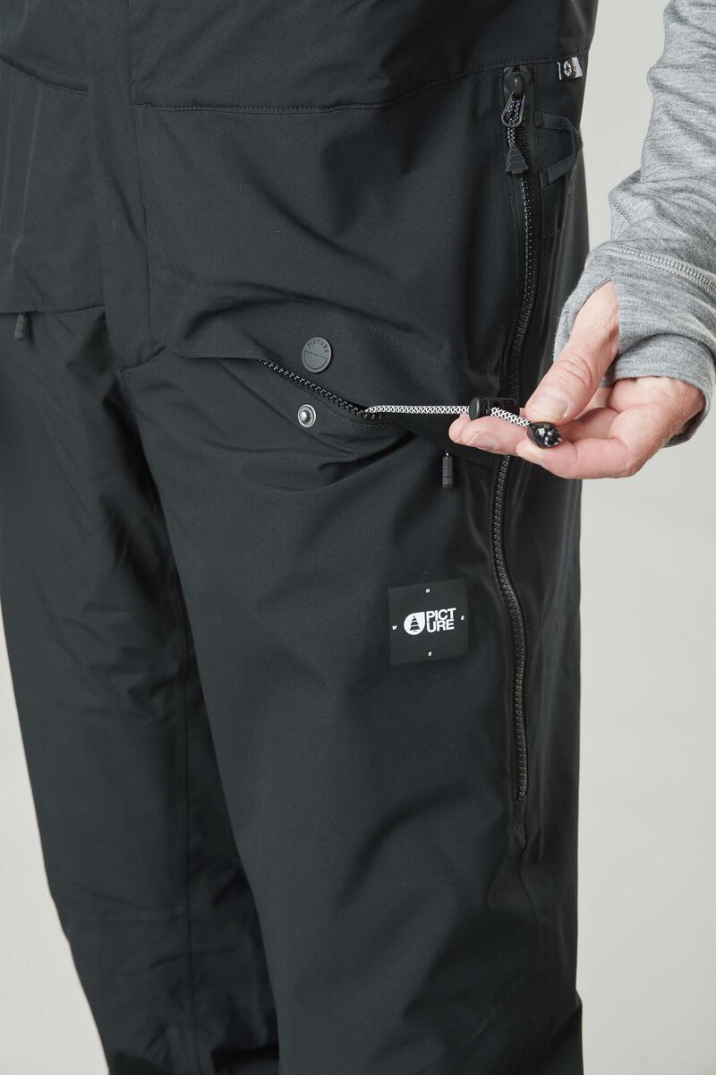 Picture Organic Avening Bib Men's Snow Pants Black | ROX-796541