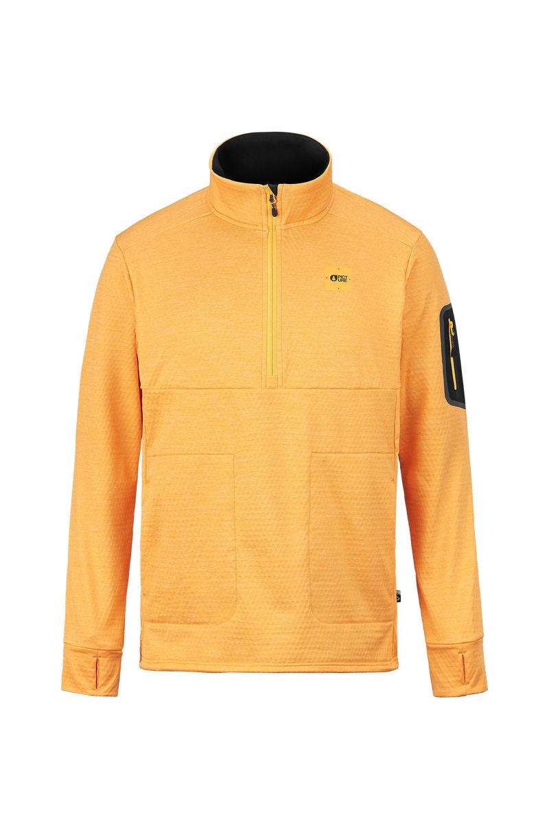 Picture Organic Bake Grid 1/4 Men's Fleece Yellow | FEK-971348