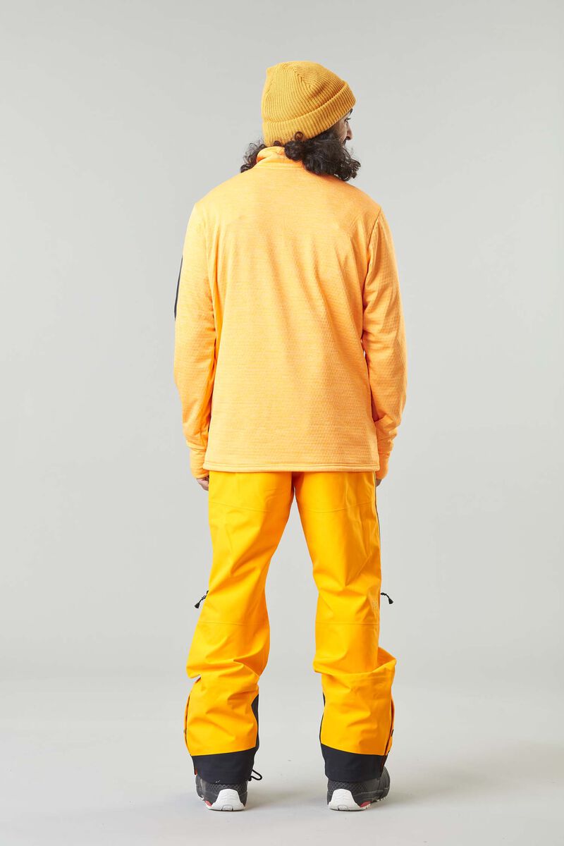 Picture Organic Bake Grid 1/4 Men's Fleece Yellow | FEK-971348