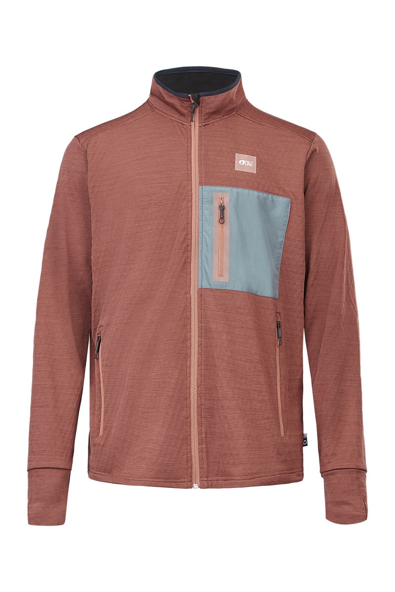 Picture Organic Bake Grid Fz Tech Men's Sweaters light Pink | XMU-216785