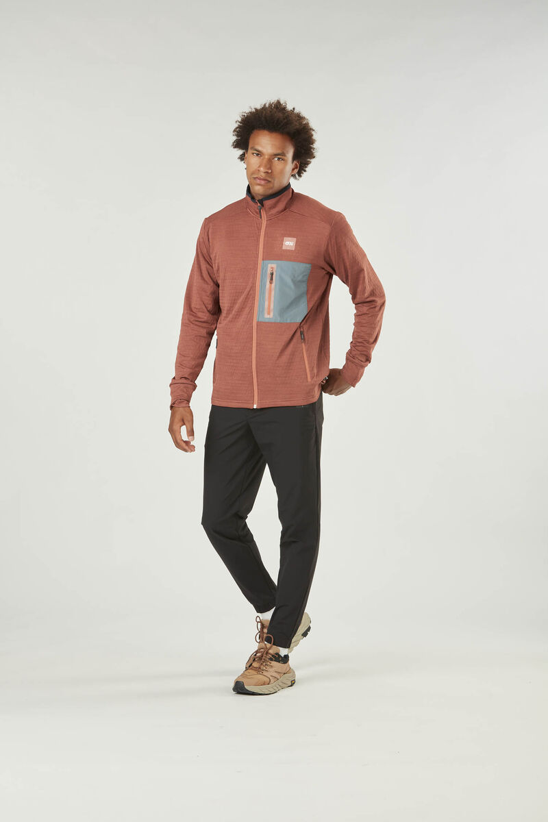 Picture Organic Bake Grid Fz Tech Men's Sweaters light Pink | XMU-216785