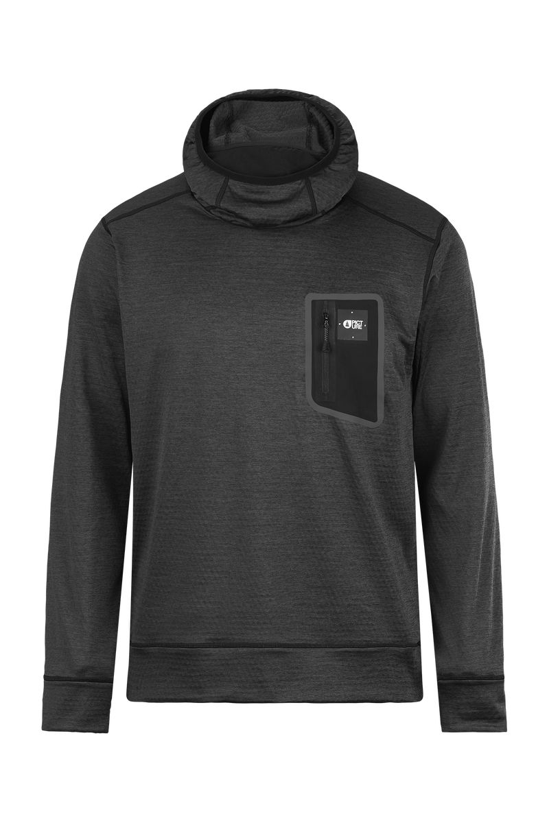 Picture Organic Bake Grid Storm Men's Hoodie Black | RPE-182763