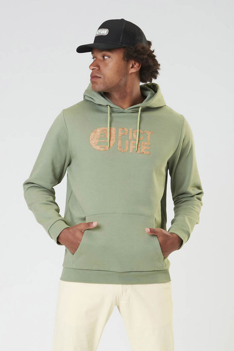 Picture Organic Basement Cork Men\'s Hoodie Green | DUX-965013