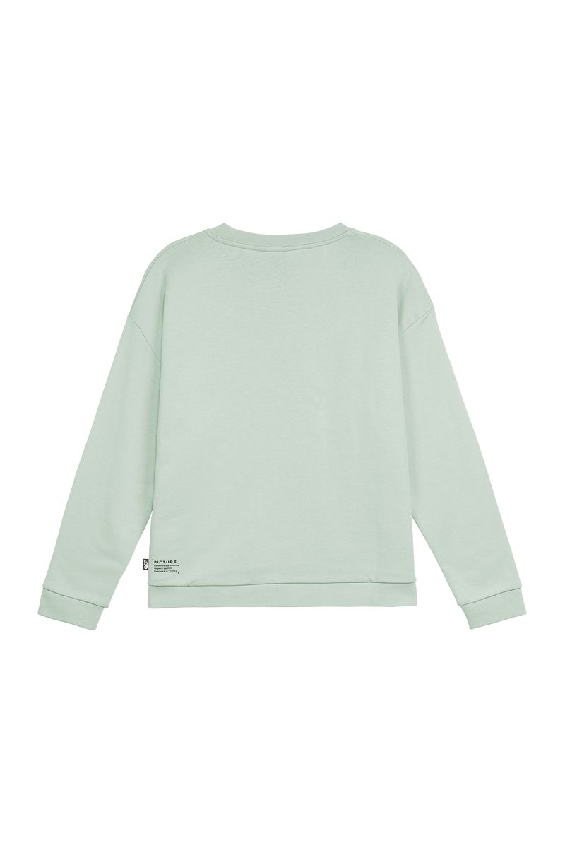 Picture Organic Basement Crew W Women's Sweaters Blue | LOH-382176