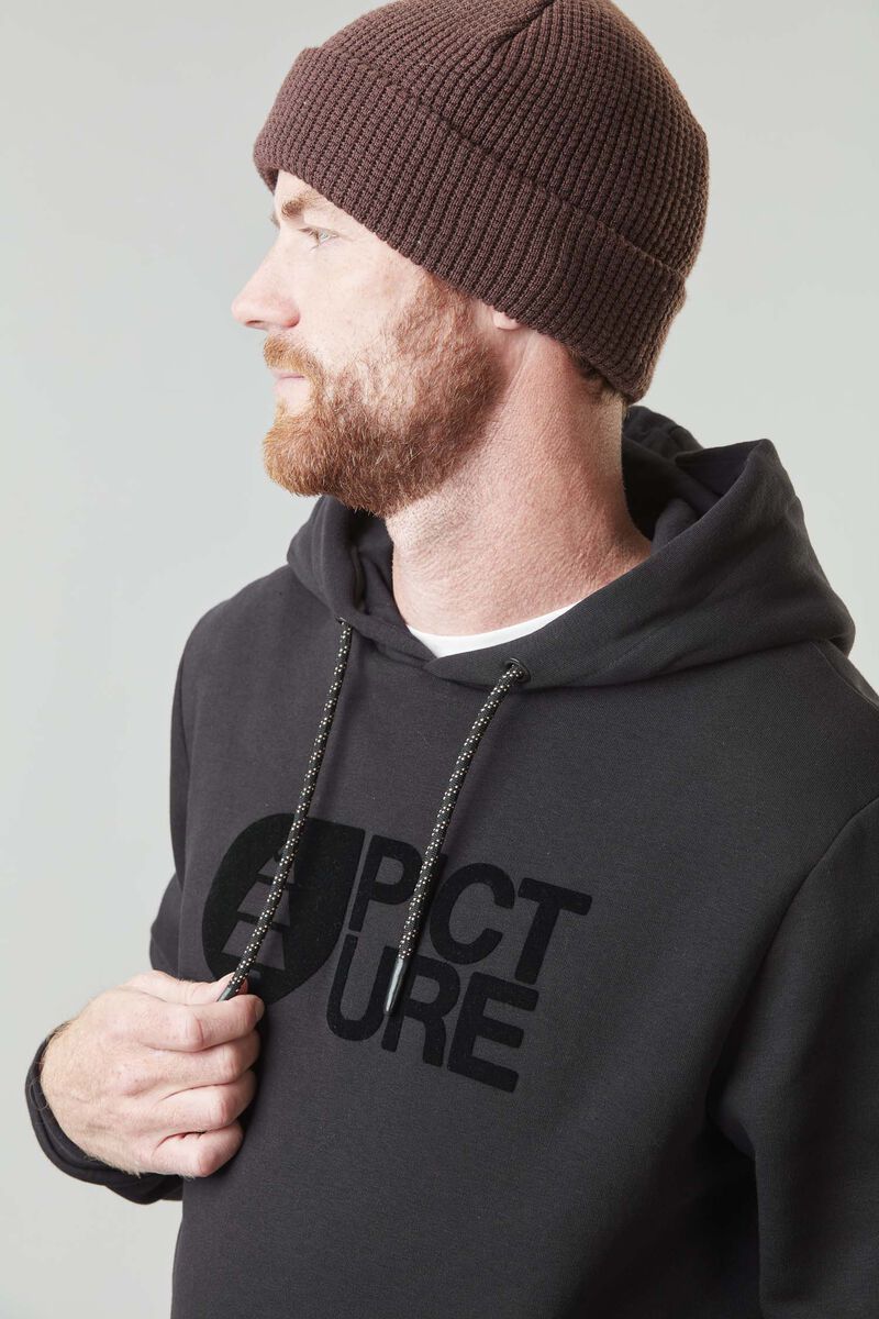 Picture Organic Basement Flock Men's Hoodie Black | UIV-986320