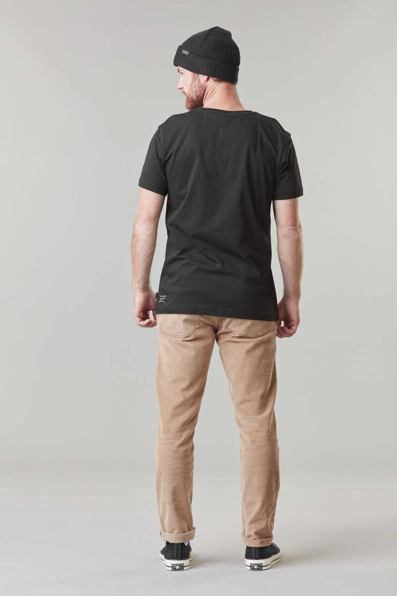 Picture Organic Basement Flock Men's T Shirts Black | PXG-687532