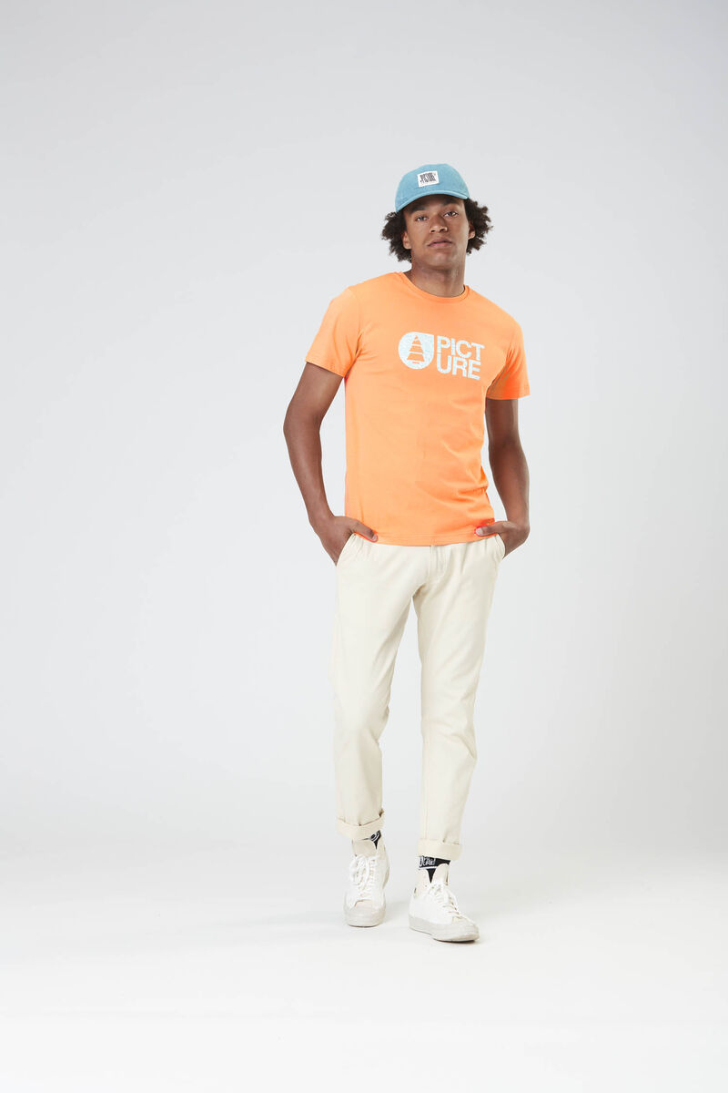 Picture Organic Basement Guinea Men's T Shirts Orange | NOT-176820