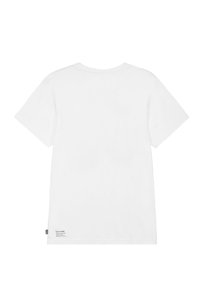 Picture Organic Basement Guinea Men's T Shirts White | TRP-195270