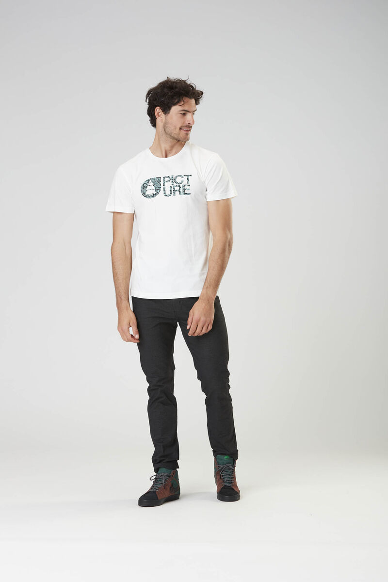 Picture Organic Basement Guinea Men's T Shirts White | TRP-195270