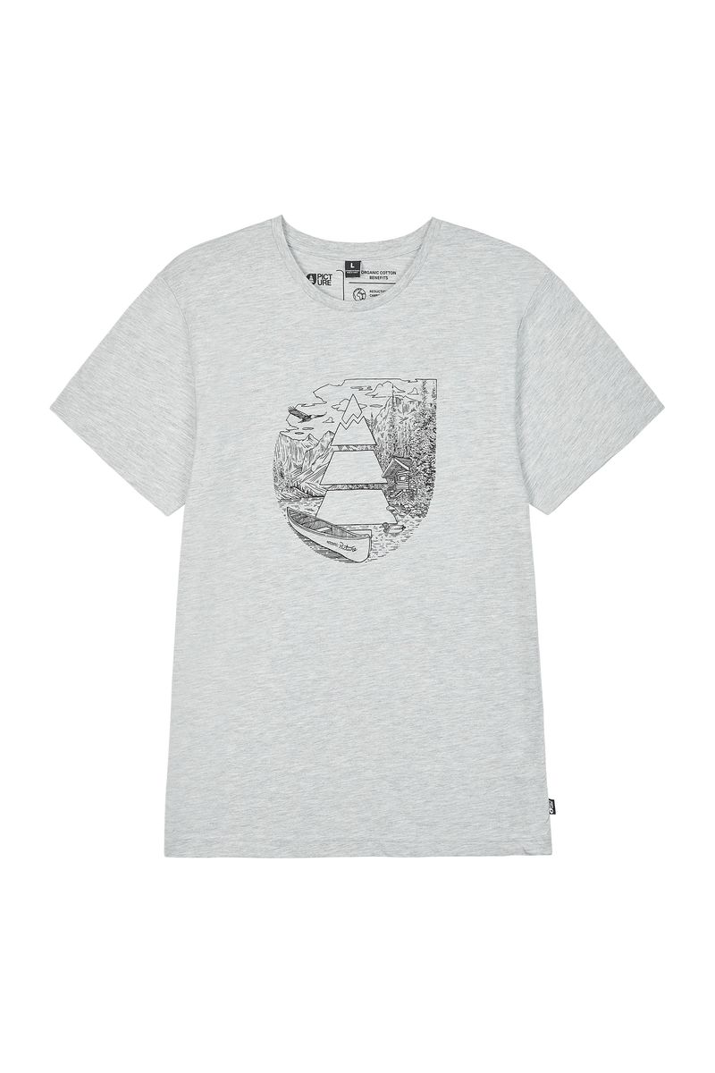 Picture Organic Basement Pumalip Men's T Shirts Grey | DNJ-986015