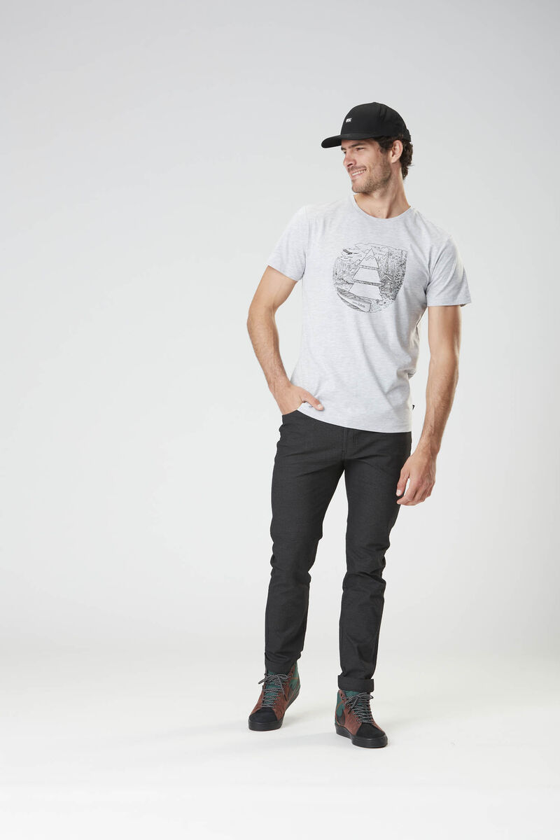 Picture Organic Basement Pumalip Men's T Shirts Grey | DNJ-986015