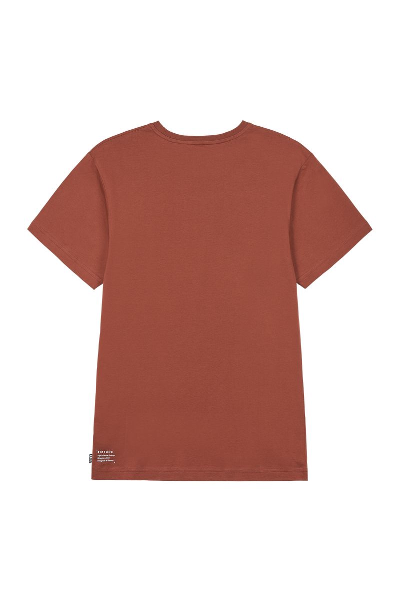 Picture Organic Basement Pumalip Men's T Shirts Red Brown | SIO-712953