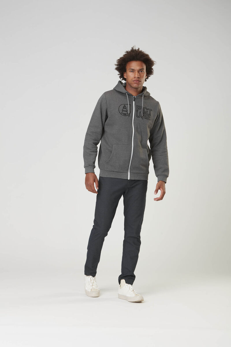 Picture Organic Basement Zip Men's Hoodie Dark Grey | OQA-524169