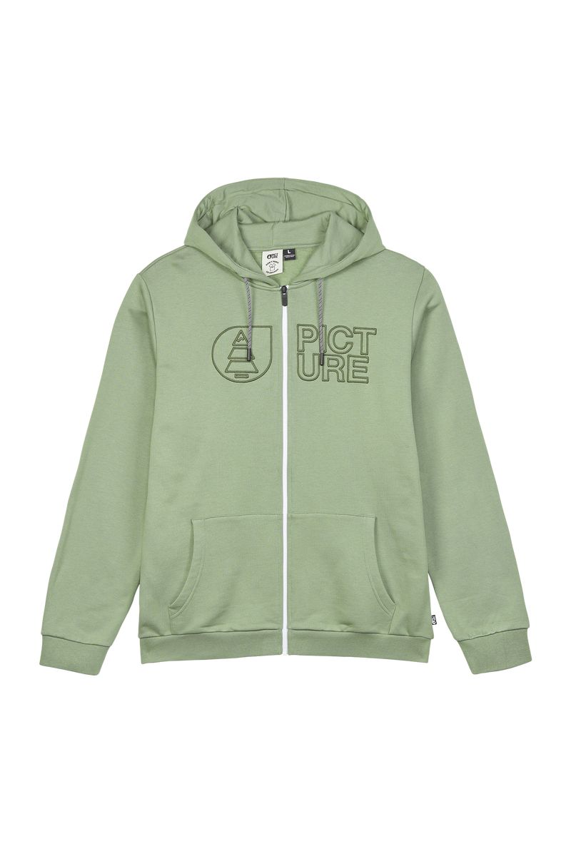 Picture Organic Basement Zip Men's Hoodie Green | SAC-210689