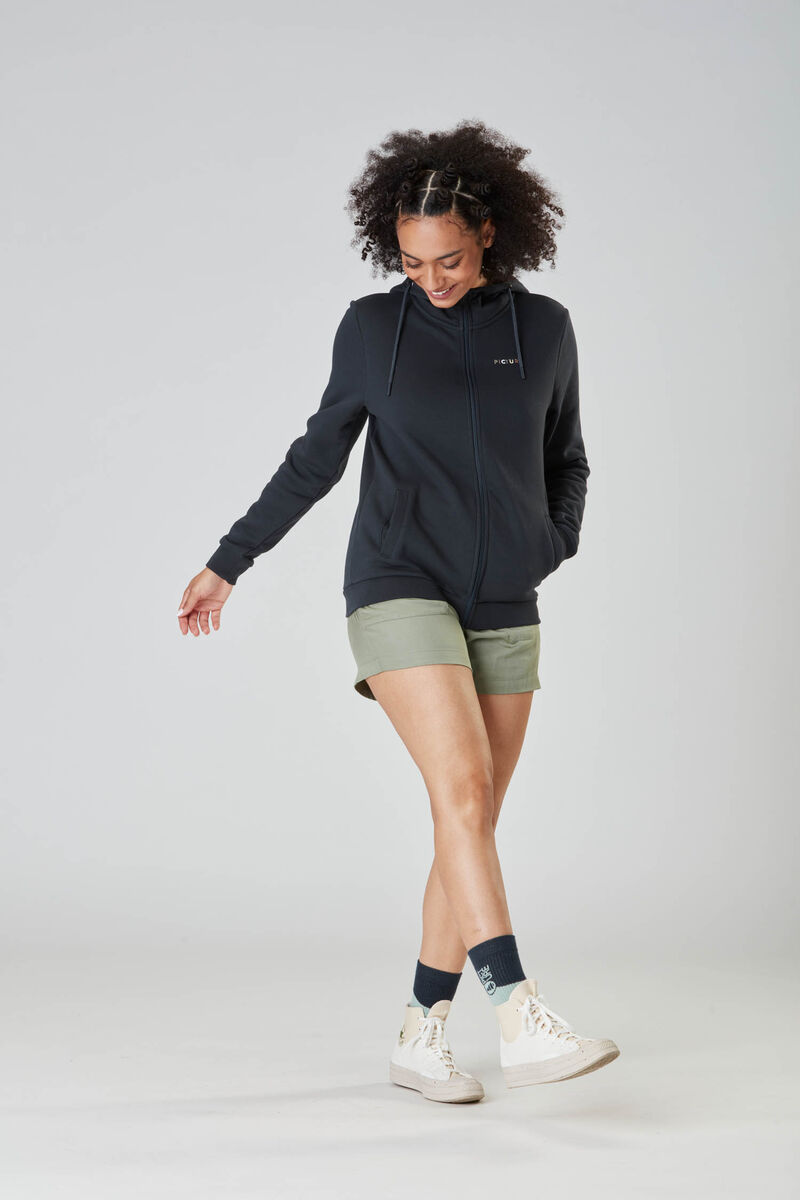 Picture Organic Basement Zip W Women's Hoodie Dark Blue | OXM-560472