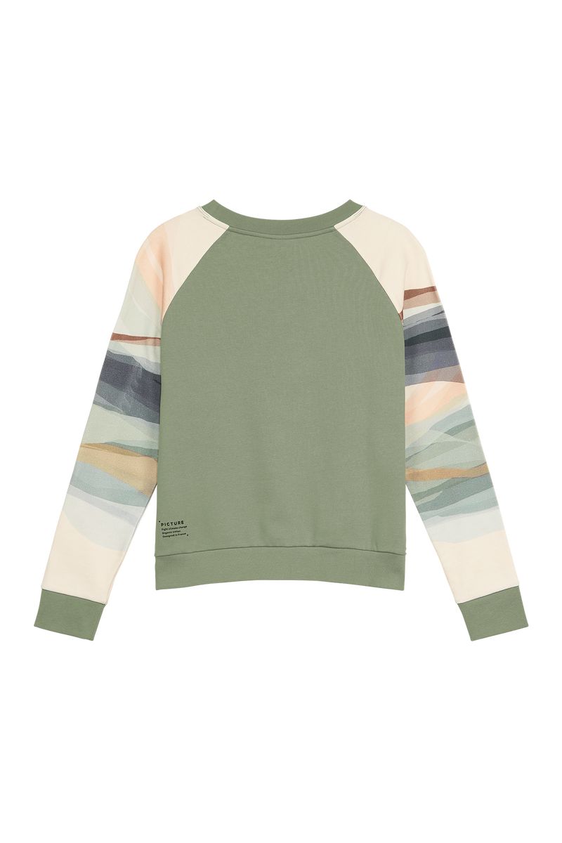 Picture Organic Blayr Crew Women's Sweaters Green | ROZ-074593