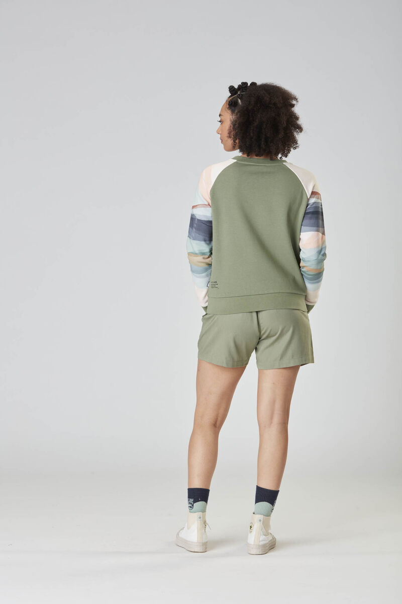 Picture Organic Blayr Crew Women's Sweaters Green | ROZ-074593