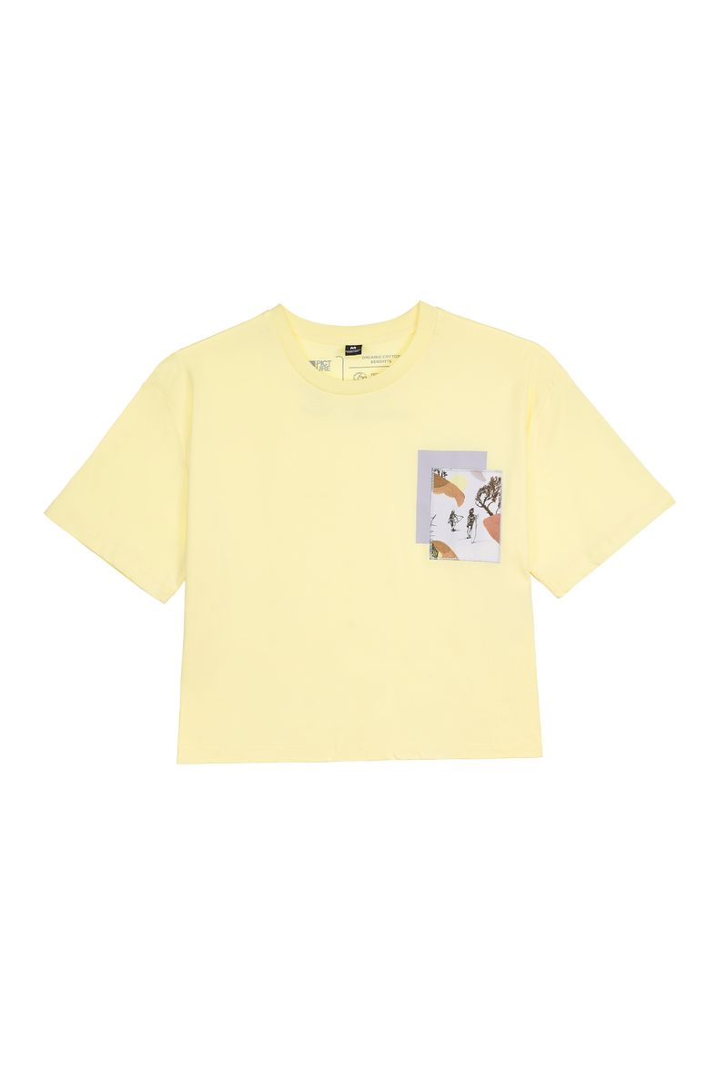 Picture Organic Bleik Women's T Shirts Yellow | UZG-270634