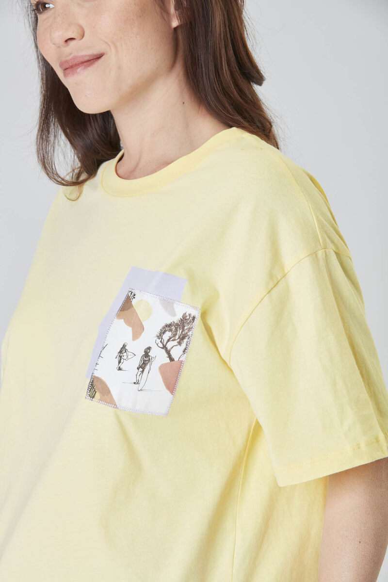 Picture Organic Bleik Women's T Shirts Yellow | UZG-270634