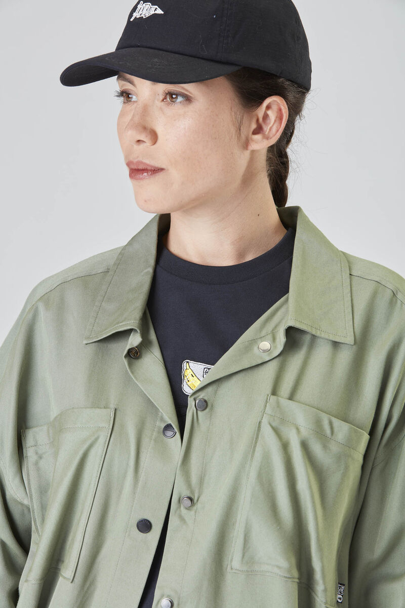 Picture Organic Catalya Women's Shirts Green | CUF-275638