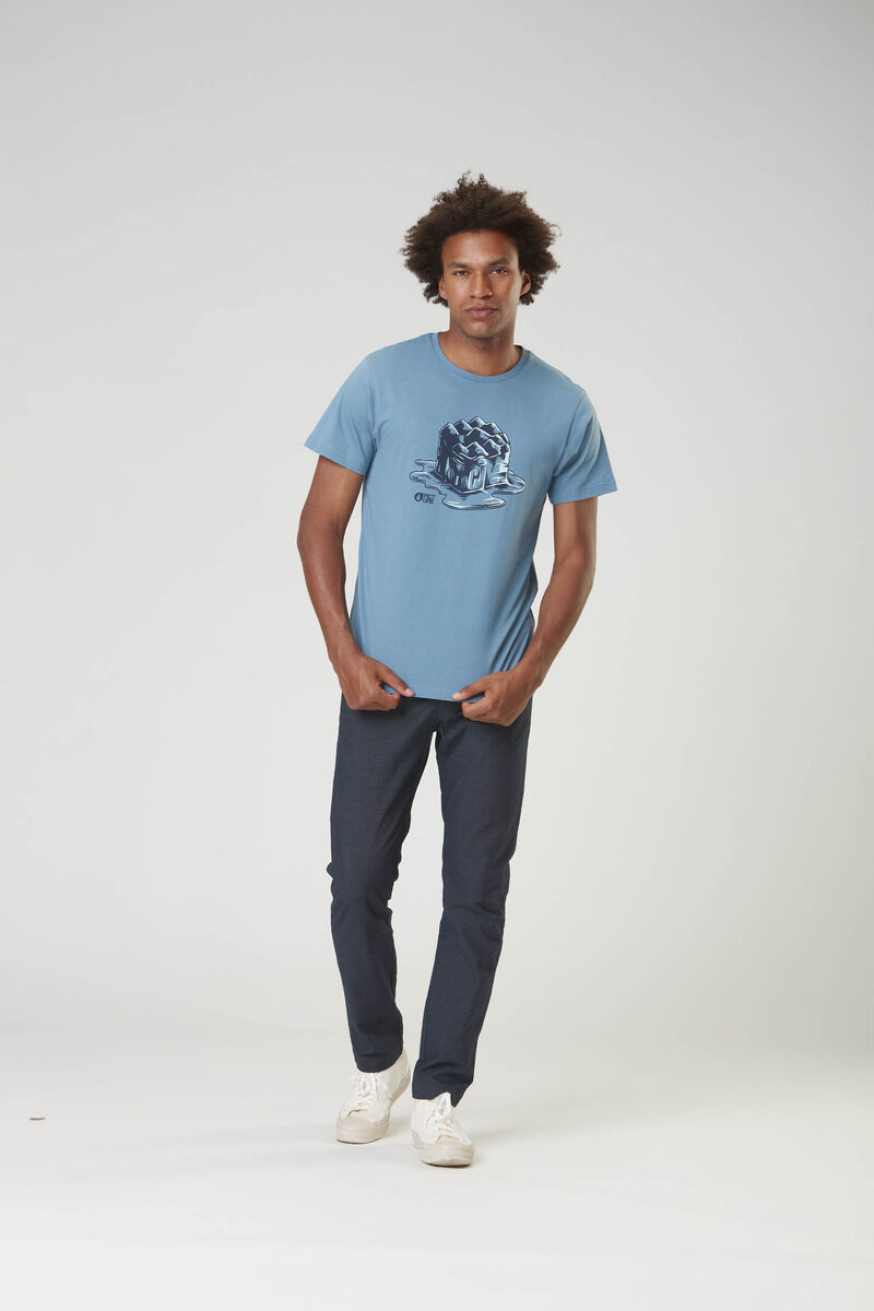 Picture Organic Cc Efri Men's T Shirts Blue | QHE-930528