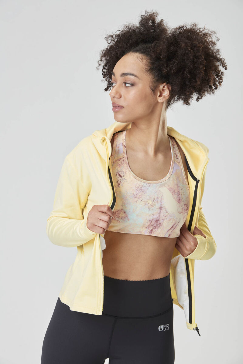 Picture Organic Celest Fz Tech Women's Hoodie Yellow | FJD-872193