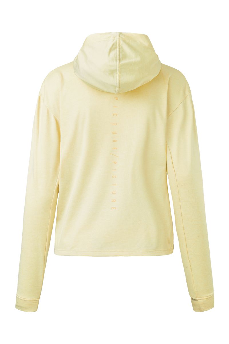 Picture Organic Celest Fz Tech Women's Hoodie Yellow | FJD-872193