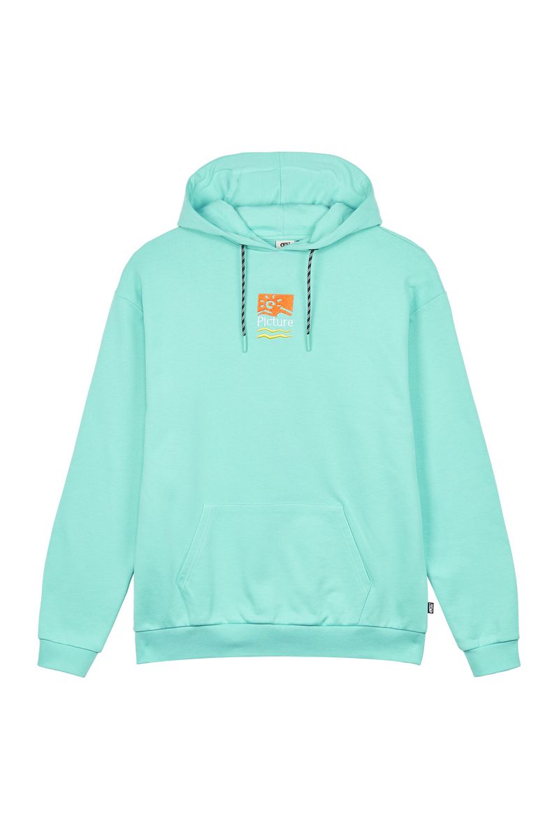 Picture Organic Cheetima Men's Hoodie Blue Turquoise | FRG-370192