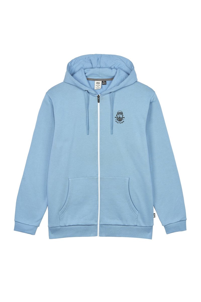 Picture Organic Chewko Zip Men's Hoodie Blue | AFP-728914