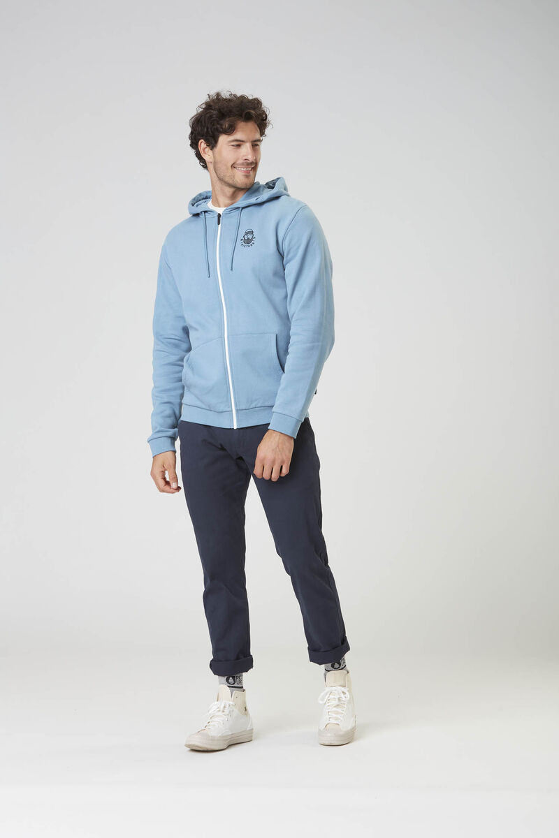 Picture Organic Chewko Zip Men's Hoodie Blue | AFP-728914