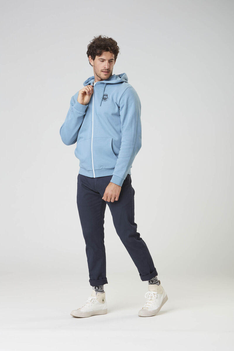 Picture Organic Chewko Zip Men's Hoodie Blue | AFP-728914