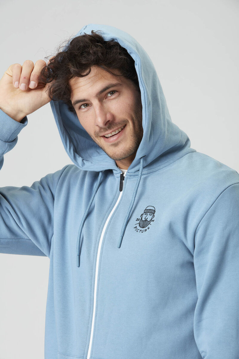 Picture Organic Chewko Zip Men's Hoodie Blue | AFP-728914