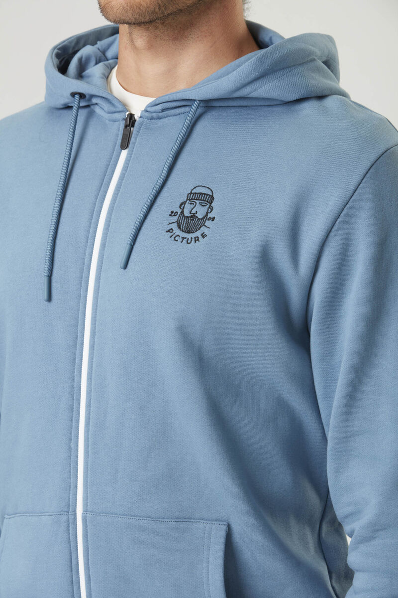 Picture Organic Chewko Zip Men's Hoodie Blue | AFP-728914