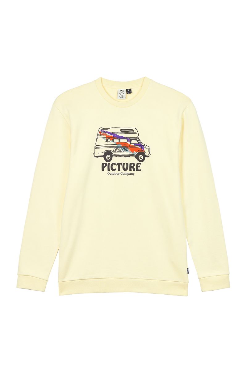 Picture Organic Custom Van Crew Men's Sweaters Grey | CAT-754813