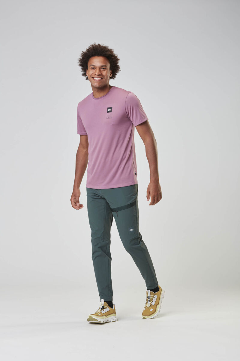 Picture Organic Dephi Tech Men's T Shirts Purple | NZQ-265147