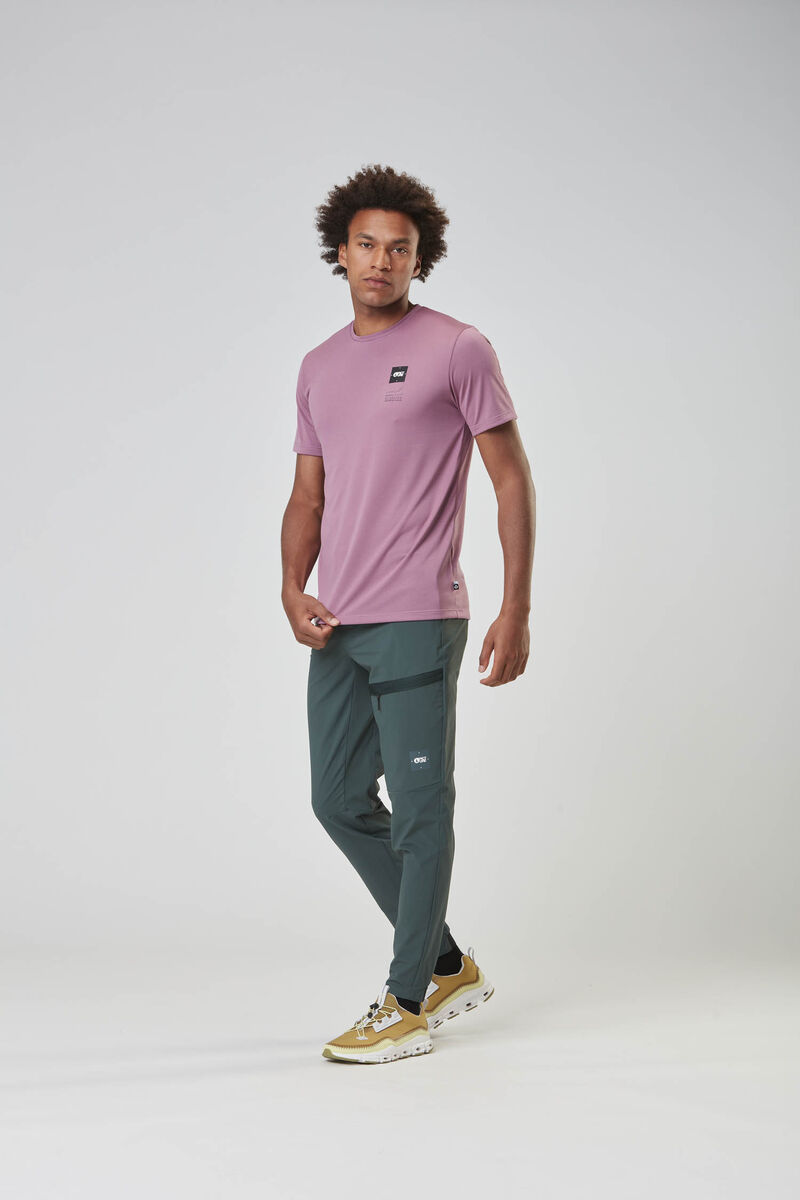 Picture Organic Dephi Tech Men's T Shirts Purple | NZQ-265147